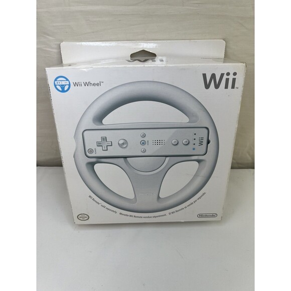 Nintendo Wii Wheel Wii Remote Controller ... NEW and SEALED (Genuine — Official) - Picture 1 of 3
